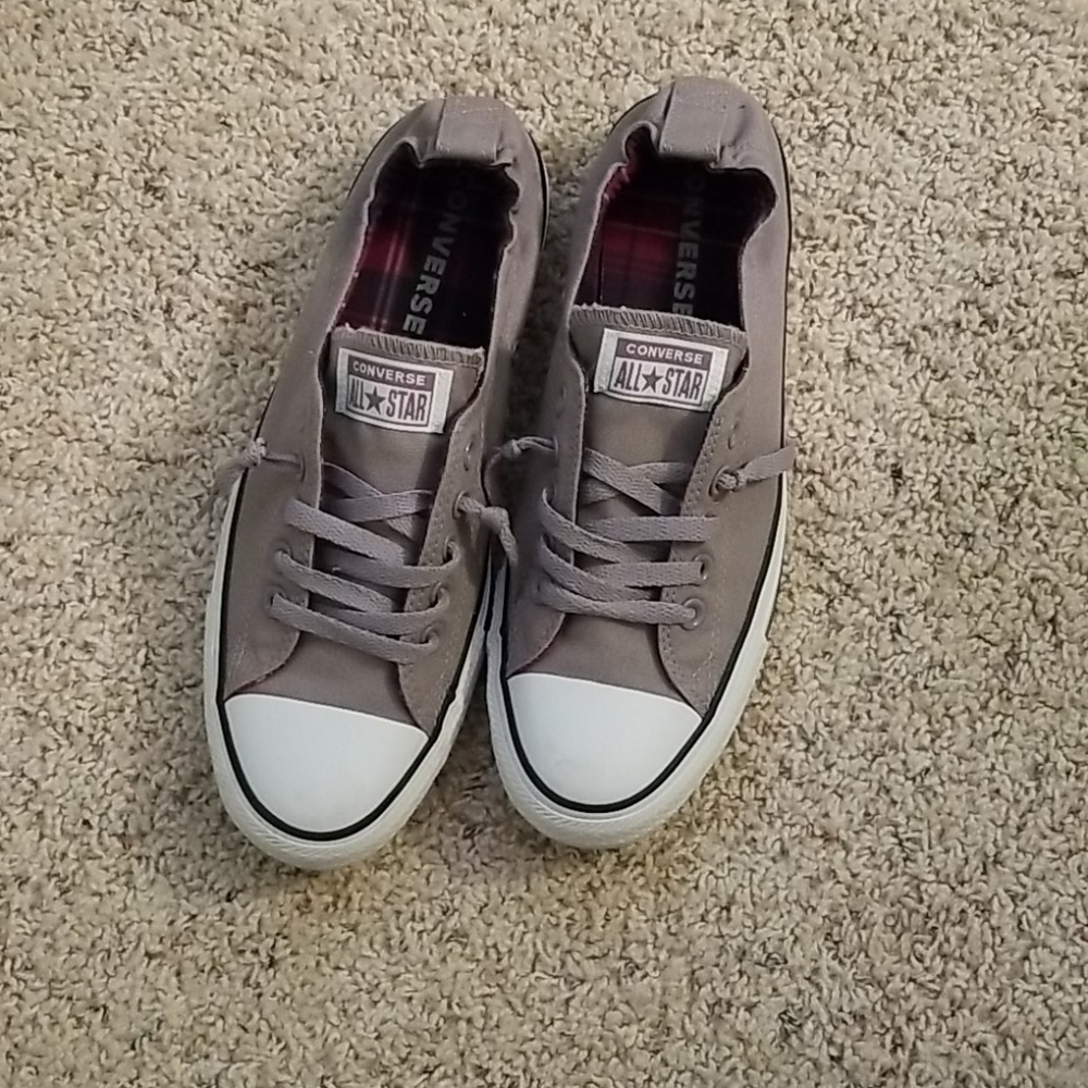Cute gray converse shoes